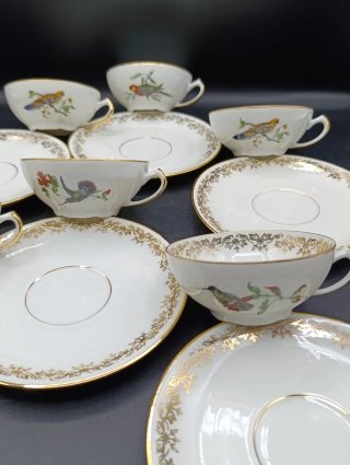Set tazas café porcelana francesa PL