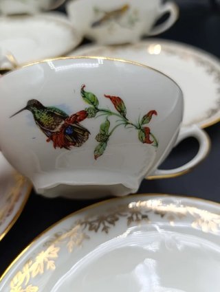 Set tazas café porcelana francesa PL
