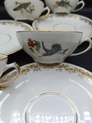 Set tazas café porcelana francesa PL