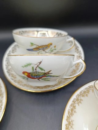 Set tazas café porcelana francesa PL