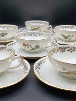 Set tazas café porcelana francesa PL