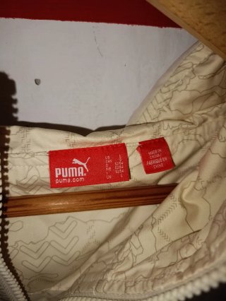 Sudadera cortavientos Puma Beige con Estampado