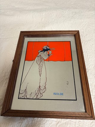 Espejo vintage Absinthe Berthelot Art Nouveau