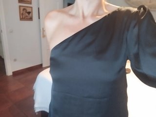 Blusa asimétrica negra Mango