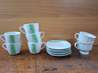 Set di 5 tazzine da caffè con piattini