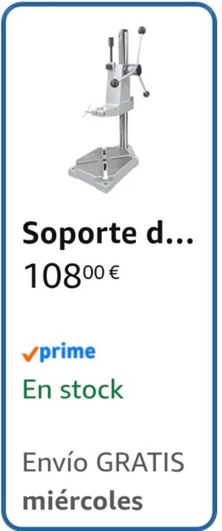 Soporte taladro Wolcraftn+ regalo