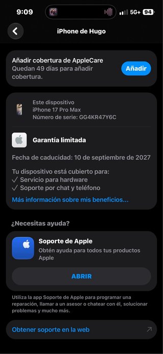 iPhone 17 Pro Max 256GB Azul Marino