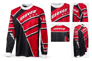 Camiseta T-M De Moto Clover Rojo 1