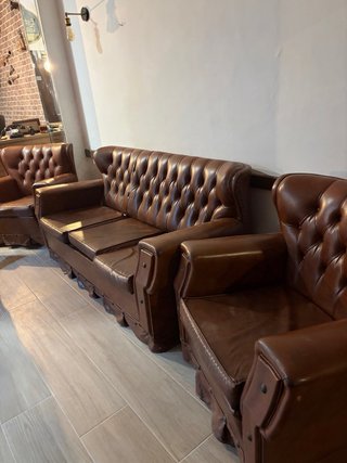 Chesterfield piel flor corregida