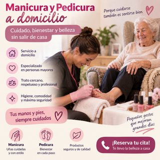 Manicura y pedicura domicilio
