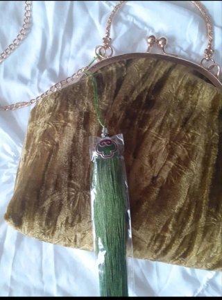 Bolso Vintage de Terciopelo Labrado