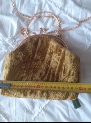 Bolso Vintage de Terciopelo Labrado
