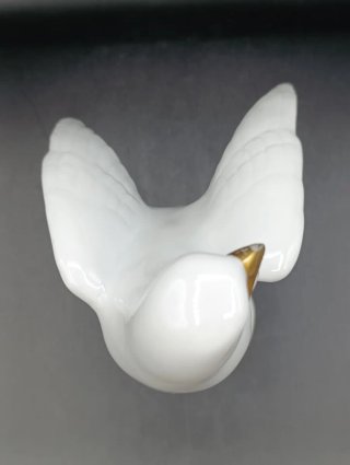 Figura ave porcelana alemana Metzler & Ortloff