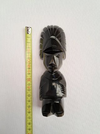Figura Azteca de Obsidiana