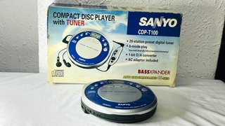 Discman Sanyo CDP-437 con Radio AM/FM