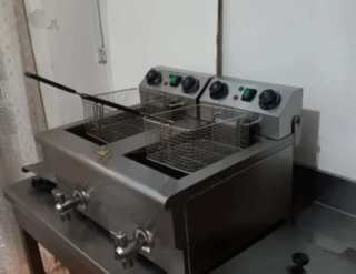 Freidora Industrial Doble 8+8L