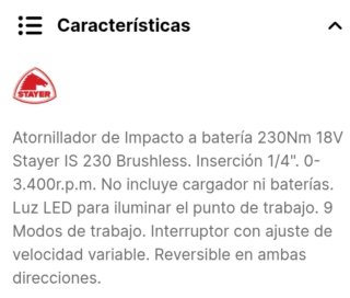 Set de Herramientas Eléctricas Stayer
