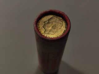 1 Pta 1975 *80, Rollo o cartucho de 50 monedas.