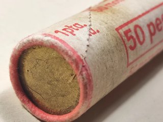 1 Pta 1975 *80, Rollo o cartucho de 50 monedas.