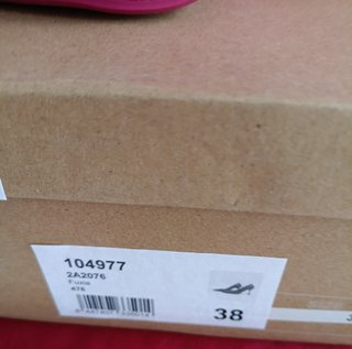 Zapatos tacón fucsia brillantes 38 y 39
