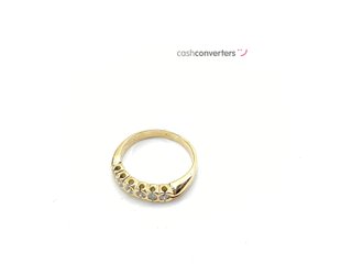 anillo oro 18k con piedra con diamante