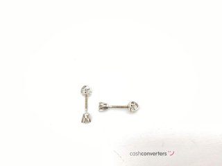 pendientes oro 18k con piedra con diamante