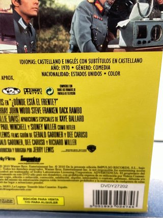 ¿Donde esta el frente?, DVD, Nuevo precintado