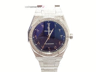 reloj pulsera caballero paul rich frosted star dust silver
