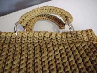 Borsa fatta a mano color senape
