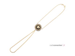 manita oro 18k con piedra con circonita