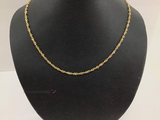 cadena oro 18k 25cm
