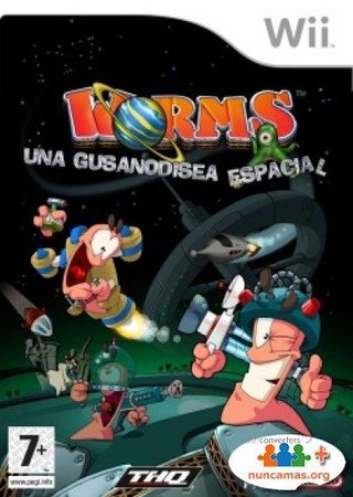 worms una gusanodisea espacial wii