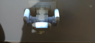 3 Luci Notturne LED Velamp con Interruttore