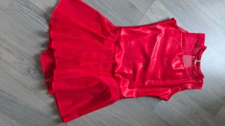 Maillot de ballet rojo brillante