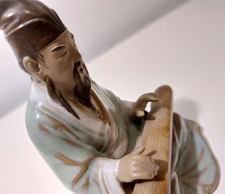 Figura antigua 1950 de Shiwan Mudman, Yu Boya