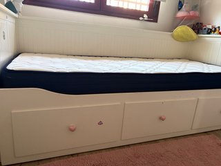Cama nido blanca Ikea con colchones