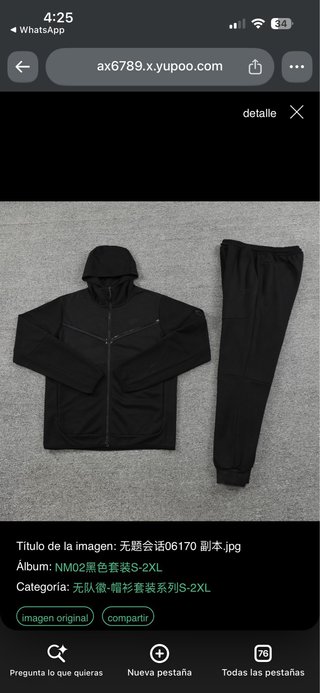 Chándal Nike Negro