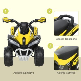 Quad correpasillos todoterreno niños luces  sonido