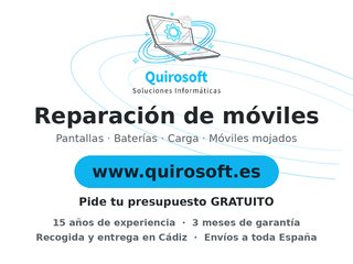 Reparación de móviles · Quirosoft