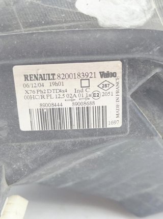 4672 8200183921 faro derecho renault kangoo