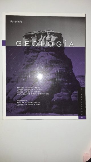 Libro Geología Bachillerato paraninfo. Nuevo