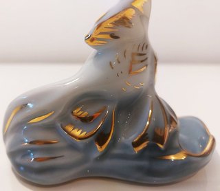 Limoges figura porcelana francesa pez 1920