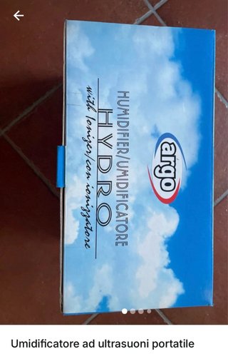 Argo Hydro Umidificatore Ad Ultrasuoni