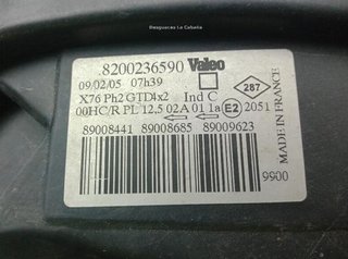 23096455 260602103r faro izquierdo renault kangoo