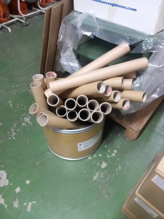 Lote de tubos de cartón para embalaje