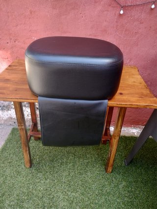 Sillón Elevador Peluquería Negro