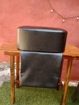 Sillón Elevador Peluquería Negro