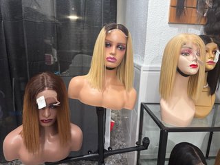 Pelucas pelo natural castaño y rubio