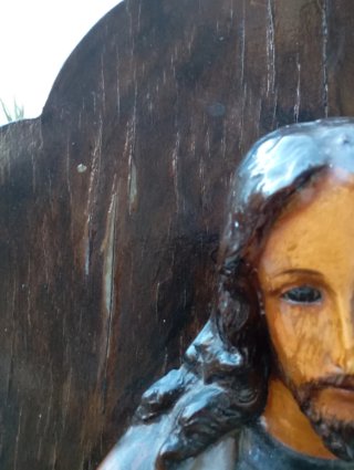 Antiguo Altorrelieve Sagrado Corazón Jesús