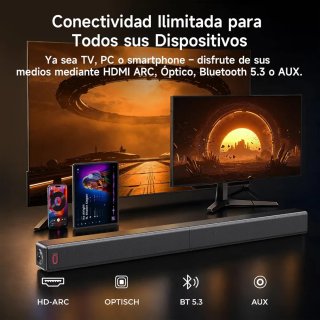 Barra de Sonido JYX 2.1ch para TV